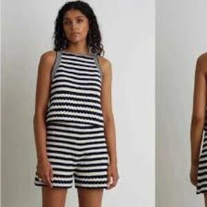 House of Harlow 1960 Black and White Striped Dress